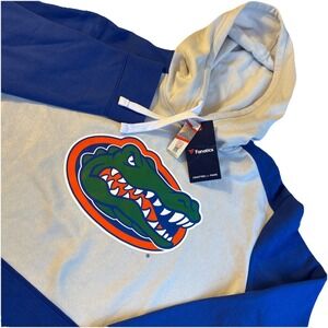 FLORIDA GATORS Hoodie Men's LARGE College Sweatshirt Fanatics Royal Blue White
